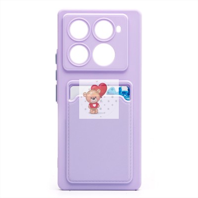 Чехол-накладка для Infinix Note 40 Pro 4G (светло-фиолетовый) - SC337 с картхолдером Чехол-накладка для Infinix Note 40 Pro 4G (светло-фиолетовый) - SC337 с картхолдером