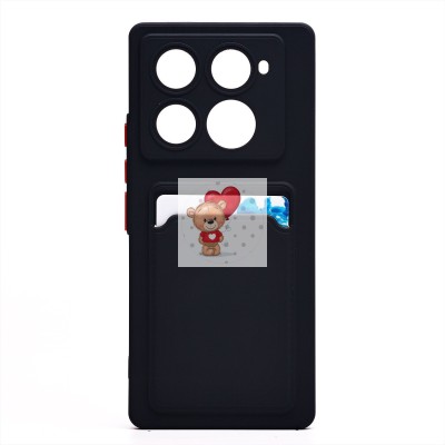 Чехол-накладка для Infinix Note 40 Pro+ 5G (черный) - SC337 с картхолдером Чехол-накладка для Infinix Note 40 Pro+ 5G (черный) - SC337 с картхолдером