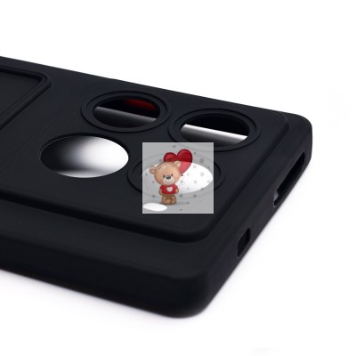 Чехол-накладка для Infinix Note 40 Pro+ 5G (черный) - SC337 с картхолдером