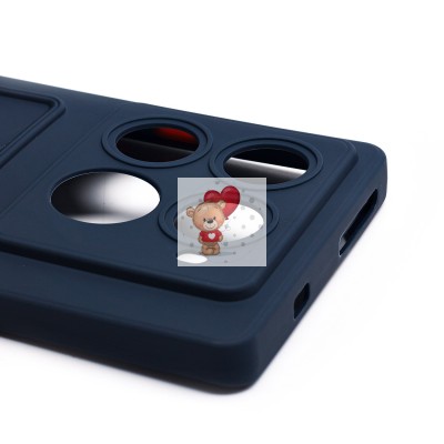 Чехол-накладка для Infinix Note 40 Pro+ 5G (темно-синий) - SC337 с картхолдером