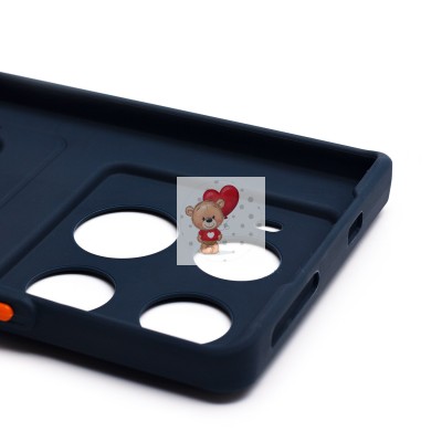 Чехол-накладка для Infinix Note 40 Pro+ 5G (темно-синий) - SC337 с картхолдером