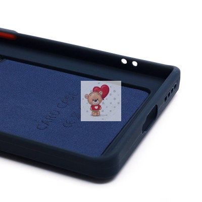 Чехол-накладка для Infinix Note 40 Pro+ 5G (темно-синий) - SC337 с картхолдером