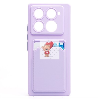 Чехол-накладка для Infinix Note 40 Pro+ 5G (светло-фиолетовый) - SC337 с картхолдером Чехол-накладка для Infinix Note 40 Pro+ 5G (светло-фиолетовый) - SC337 с картхолдером