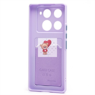 Чехол-накладка для Infinix Note 40 Pro+ 5G (светло-фиолетовый) - SC337 с картхолдером