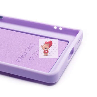 Чехол-накладка для Infinix Note 40 Pro+ 5G (светло-фиолетовый) - SC337 с картхолдером