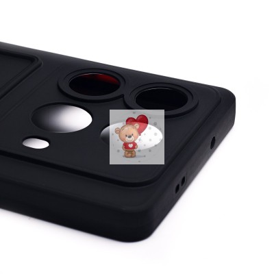 Чехол-накладка для Infinix Note 40 (черный) - SC337 с картхолдером Чехол-накладка для Infinix Note 40 (черный) - SC337 с картхолдером