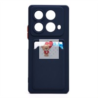 Чехол-накладка для Infinix Note 40 (темно-синий) - SC337 с картхолдером Чехол-накладка для Infinix Note 40 (темно-синий) - SC337 с картхолдером