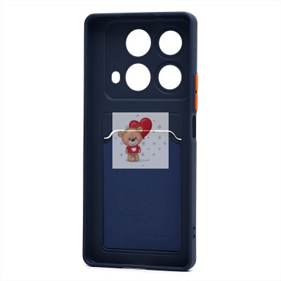 Чехол-накладка для Infinix Note 40 (темно-синий) - SC337 с картхолдером Чехол-накладка для Infinix Note 40 (темно-синий) - SC337 с картхолдером