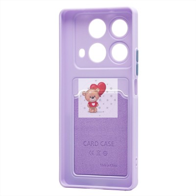 Чехол-накладка для Infinix Note 40 (светло-фиолетовый) - SC337 с картхолдером Чехол-накладка для Infinix Note 40 (светло-фиолетовый) - SC337 с картхолдером