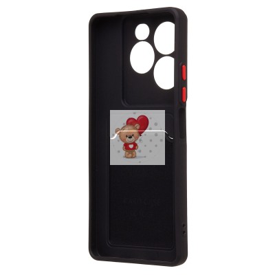 Чехол-накладка для Infinix Note 40X 5G (черный) - SC337 с картхолдером Чехол-накладка для Infinix Note 40X 5G (черный) - SC337 с картхолдером