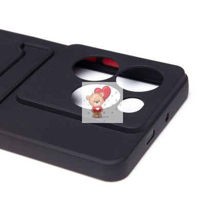 Чехол-накладка для Infinix Note 40X 5G (черный) - SC337 с картхолдером Чехол-накладка для Infinix Note 40X 5G (черный) - SC337 с картхолдером