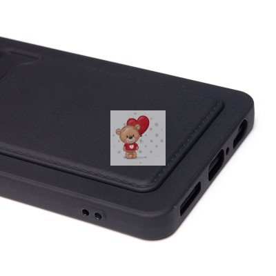 Чехол-накладка для Infinix Note 40X 5G (черный) - SC337 с картхолдером Чехол-накладка для Infinix Note 40X 5G (черный) - SC337 с картхолдером