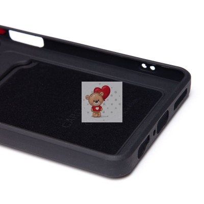 Чехол-накладка для Infinix Note 40X 5G (черный) - SC337 с картхолдером Чехол-накладка для Infinix Note 40X 5G (черный) - SC337 с картхолдером