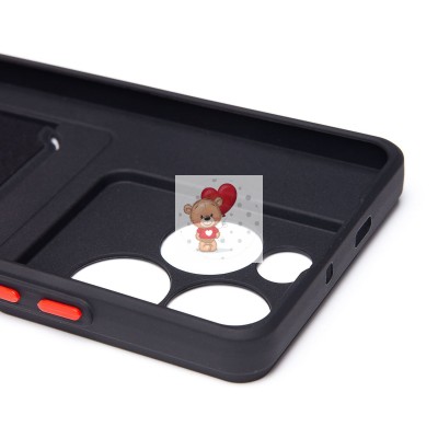 Чехол-накладка для Infinix Note 40X 5G (черный) - SC337 с картхолдером Чехол-накладка для Infinix Note 40X 5G (черный) - SC337 с картхолдером