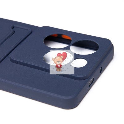 Чехол-накладка для Infinix Note 40X 5G (темно-синий) - SC337 с картхолдером Чехол-накладка для Infinix Note 40X 5G (темно-синий) - SC337 с картхолдером