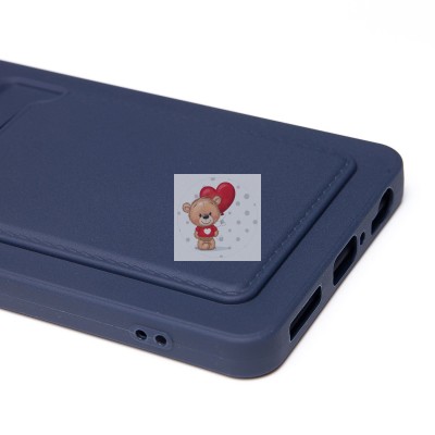 Чехол-накладка для Infinix Note 40X 5G (темно-синий) - SC337 с картхолдером Чехол-накладка для Infinix Note 40X 5G (темно-синий) - SC337 с картхолдером