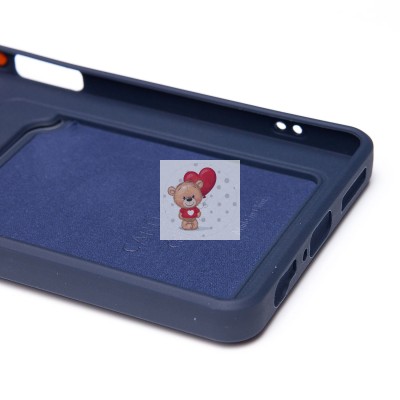 Чехол-накладка для Infinix Note 40X 5G (темно-синий) - SC337 с картхолдером Чехол-накладка для Infinix Note 40X 5G (темно-синий) - SC337 с картхолдером