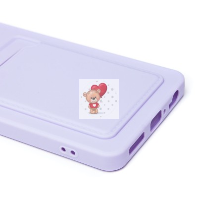 Чехол-накладка для Infinix Note 40X 5G (светло-фиолетовый) - SC337 с картхолдером