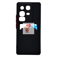 Чехол-накладка для Infinix Note 50 4G (черный) - SC337 с картхолдером Чехол-накладка для Infinix Note 50 4G (черный) - SC337 с картхолдером