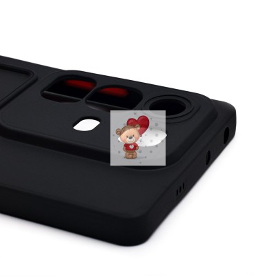 Чехол-накладка для Infinix Note 50 4G (черный) - SC337 с картхолдером