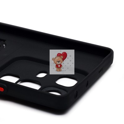 Чехол-накладка для Infinix Note 50 4G (черный) - SC337 с картхолдером