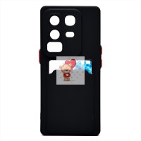 Чехол-накладка для Infinix Note 50 Pro+ (черный) - SC337 с картхолдером Чехол-накладка для Infinix Note 50 Pro+ (черный) - SC337 с картхолдером