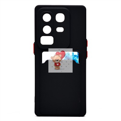 Чехол-накладка для Infinix Note 50 Pro+ (черный) - SC337 с картхолдером Чехол-накладка для Infinix Note 50 Pro+ (черный) - SC337 с картхолдером