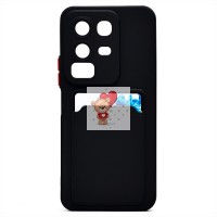 Чехол-накладка для Infinix Note 50x 5G+ Global (черный) - SC337 с картхолдером