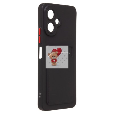 Чехол-накладка для Infinix Smart 10 (черный) - SC337 с картхолдером Чехол-накладка для Infinix Smart 10 (черный) - SC337 с картхолдером