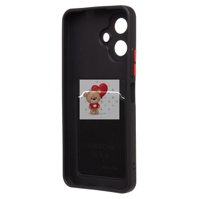 Чехол-накладка для Infinix Smart 10 (черный) - SC337 с картхолдером Чехол-накладка для Infinix Smart 10 (черный) - SC337 с картхолдером