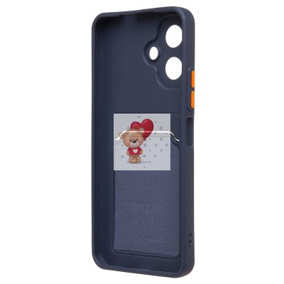 Чехол-накладка для Infinix Smart 10 (темно-синий) - SC337 с картхолдером Чехол-накладка для Infinix Smart 10 (темно-синий) - SC337 с картхолдером