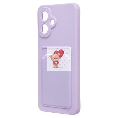 Чехол-накладка для Infinix Smart 10 (светло-фиолетовый) - SC337 с картхолдером Чехол-накладка для Infinix Smart 10 (светло-фиолетовый) - SC337 с картхолдером