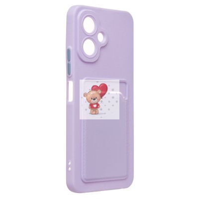 Чехол-накладка для Infinix Smart 10 (светло-фиолетовый) - SC337 с картхолдером Чехол-накладка для Infinix Smart 10 (светло-фиолетовый) - SC337 с картхолдером