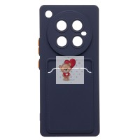 Чехол-накладка для Infinix Zero 40 4G (темно-синий) - SC337 с картхолдером Чехол-накладка для Infinix Zero 40 4G (темно-синий) - SC337 с картхолдером