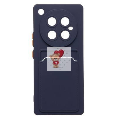 Чехол-накладка для Infinix Zero 40 4G (темно-синий) - SC337 с картхолдером Чехол-накладка для Infinix Zero 40 4G (темно-синий) - SC337 с картхолдером