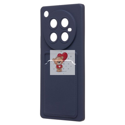 Чехол-накладка для Infinix Zero 40 4G (темно-синий) - SC337 с картхолдером Чехол-накладка для Infinix Zero 40 4G (темно-синий) - SC337 с картхолдером