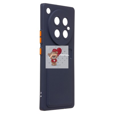 Чехол-накладка для Infinix Zero 40 4G (темно-синий) - SC337 с картхолдером Чехол-накладка для Infinix Zero 40 4G (темно-синий) - SC337 с картхолдером