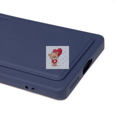 Чехол-накладка для Infinix Zero 40 4G (темно-синий) - SC337 с картхолдером Чехол-накладка для Infinix Zero 40 4G (темно-синий) - SC337 с картхолдером