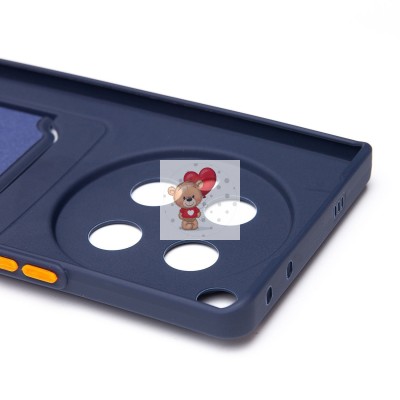 Чехол-накладка для Infinix Zero 40 4G (темно-синий) - SC337 с картхолдером Чехол-накладка для Infinix Zero 40 4G (темно-синий) - SC337 с картхолдером