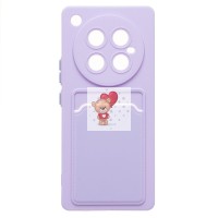 Чехол-накладка для Infinix Zero 40 4G (светло-фиолетовый) - SC337 с картхолдером Чехол-накладка для Infinix Zero 40 4G (светло-фиолетовый) - SC337 с картхолдером