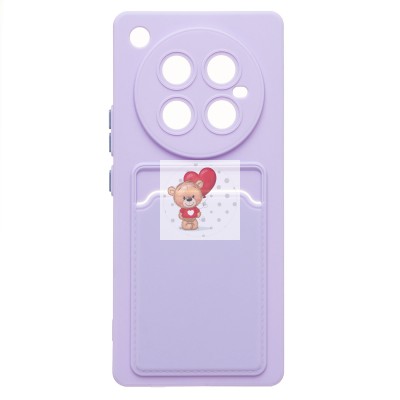 Чехол-накладка для Infinix Zero 40 4G (светло-фиолетовый) - SC337 с картхолдером Чехол-накладка для Infinix Zero 40 4G (светло-фиолетовый) - SC337 с картхолдером