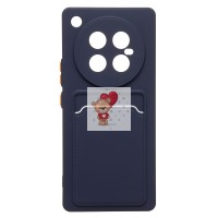 Чехол-накладка для Infinix Zero 40 5G (темно-синий) - SC337 с картхолдером Чехол-накладка для Infinix Zero 40 5G (темно-синий) - SC337 с картхолдером