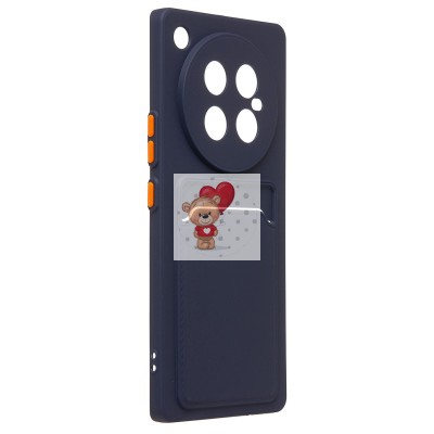 Чехол-накладка для Infinix Zero 40 5G (темно-синий) - SC337 с картхолдером Чехол-накладка для Infinix Zero 40 5G (темно-синий) - SC337 с картхолдером