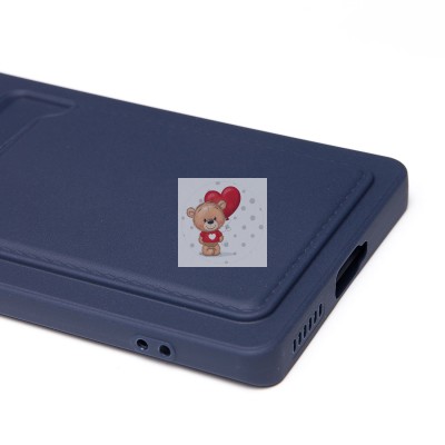 Чехол-накладка для Infinix Zero 40 5G (темно-синий) - SC337 с картхолдером Чехол-накладка для Infinix Zero 40 5G (темно-синий) - SC337 с картхолдером