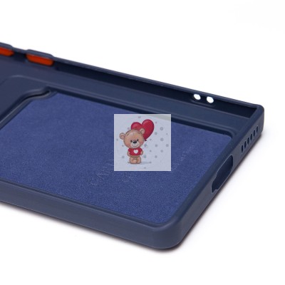 Чехол-накладка для Infinix Zero 40 5G (темно-синий) - SC337 с картхолдером Чехол-накладка для Infinix Zero 40 5G (темно-синий) - SC337 с картхолдером