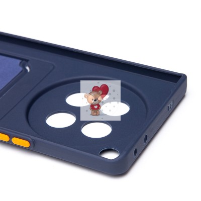 Чехол-накладка для Infinix Zero 40 5G (темно-синий) - SC337 с картхолдером Чехол-накладка для Infinix Zero 40 5G (темно-синий) - SC337 с картхолдером