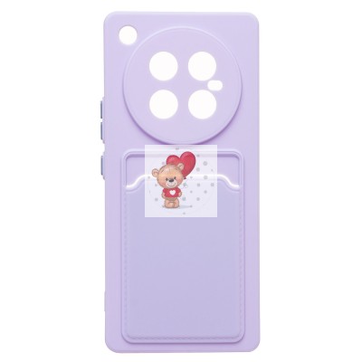 Чехол-накладка для Infinix Zero 40 5G (светло-фиолетовый) - SC337 с картхолдером Чехол-накладка для Infinix Zero 40 5G (светло-фиолетовый) - SC337 с картхолдером