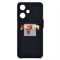 Чехол-накладка для OPPO A59 5G (черный) - SC337 с картхолдером