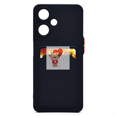 Чехол-накладка для OPPO A59 5G (черный) - SC337 с картхолдером