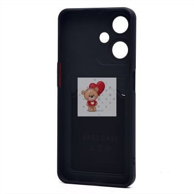 Чехол-накладка для OPPO A59 5G (черный) - SC337 с картхолдером